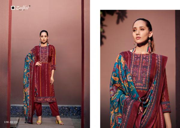 Zulfat Inteha Exclusive Wear Pashmina Designer Dress Material